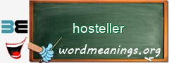 WordMeaning blackboard for hosteller